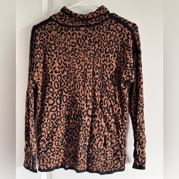 Ruby Rd. Brown and Black Animal Print Top - Picture 4 of 8